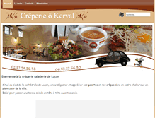 Tablet Screenshot of creperie-lucon-okerval.fr